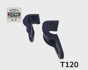 2 Pcs  3-Ton Sill Hook Straight Cut Tooth 2-1/2" Pull Round Mo-Clamp style