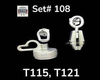 Set#108 MO Clamp Style Strut Tower Puller + Jr pulling Clamp Auto Body Frame Machine