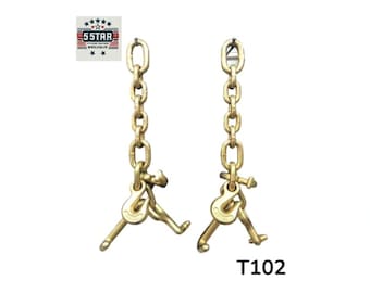 2 Piece Heavy Tie Down Hook Cluster Frame Machine Towing tool R T J RJT RTJ