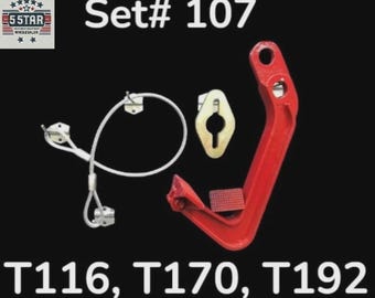 Set# 107 Mo-Clamp style 6410 Jumbo Deep Hook + steel cable + Pull Link Frame machine DEAL