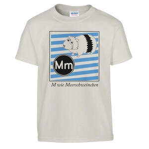M es para conejillo de indias (camiseta ABC) Camiseta clásica de cuello redondo para niños | Gildan® 5000B