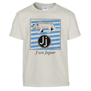 J comme Jaguar (T-shirt ABC) T-shirt col rond classique pour enfants | Gildan® 5000B
