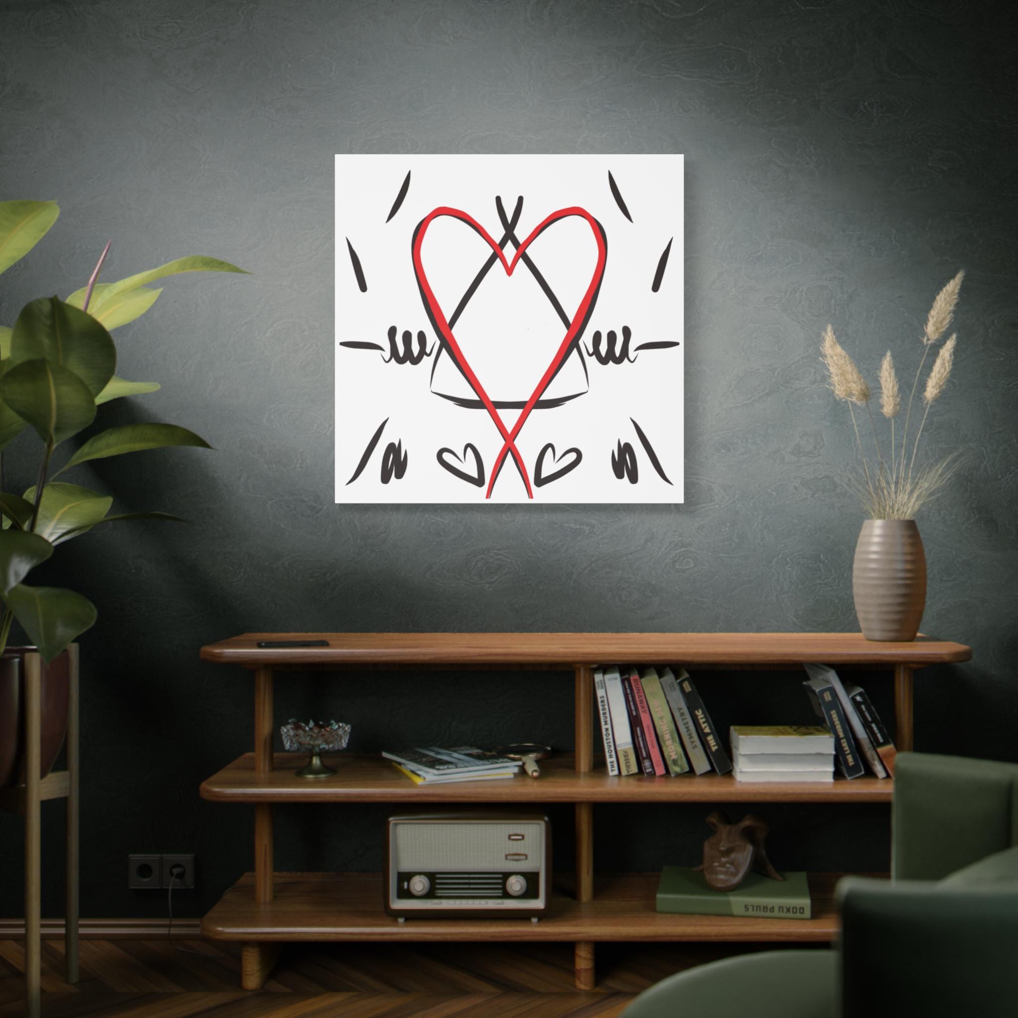 Heartfelt Family Canvas Wall Art, Home Decor, Gift for Art Lovers, Forever Families, Modern Home, Canvas Print
