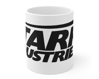 Stark Industries Iron Man 11oz white Mug