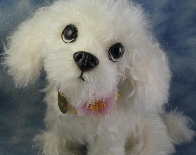 7" Adorable Soft Sculpture Luxury Mohair Artist Puppy Dog by Bramber Bears OOAK * Penelope