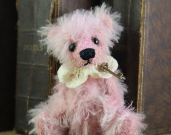 Complete set om je eigen 5" Jointed Bear 'Rosa' Bramberberen te maken * Handgeverfd Mohair