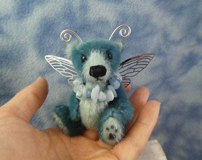 3" Beautiful Tiny Miniature Artist Crystal Fairy Bear * Bramber Bears * Selena