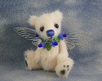 3" Adorable Tiny Miniature Artist Bluebell Fairy Bear * Bramber Bears * Belle