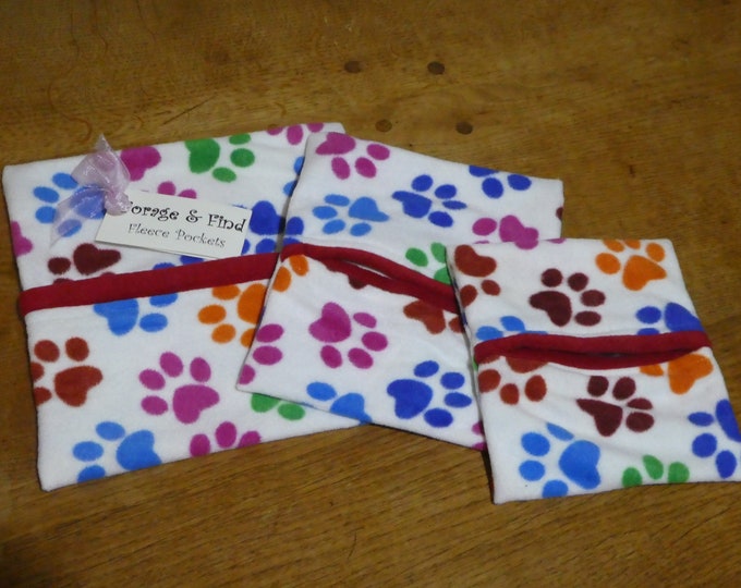 Dog Enrichment Game, Forage & Find Fleece Pockets, set of 3 suitable for all sizes and breeds