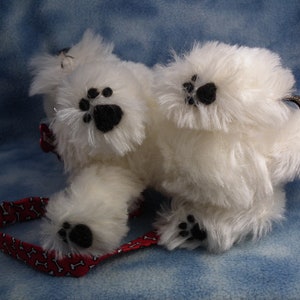 Custom made West Highland White 9 Mohair Dog Soft Sculpture Artist Bear Bramber Bears commission image 8