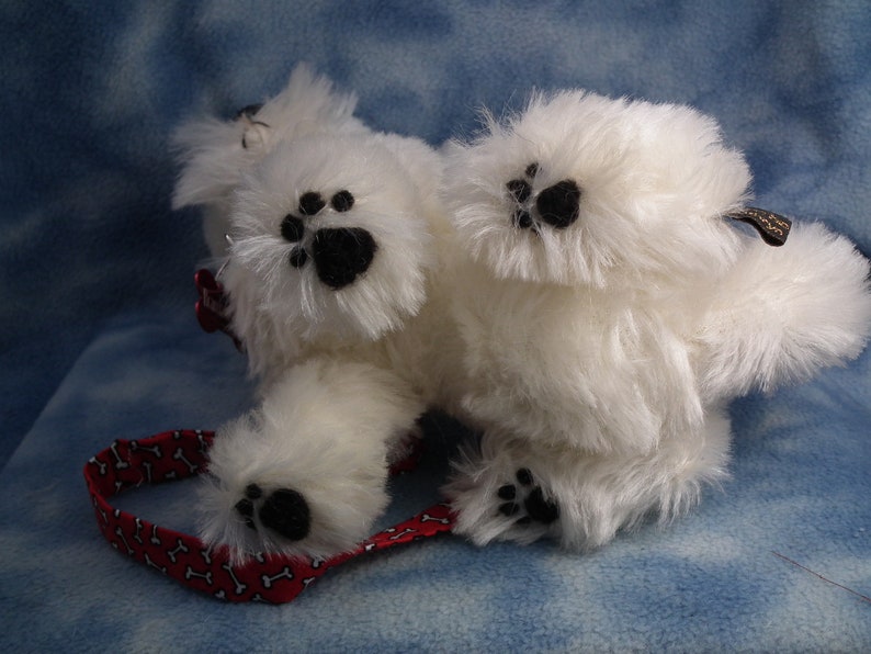 Custom made West Highland White 9 Mohair Dog Soft Sculpture Artist Bear Bramber Bears commission image 8