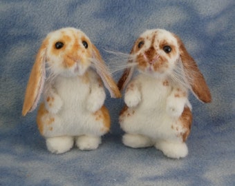 Custom made Artist Mini Lop Rabbit Soft Sculpture