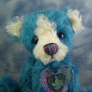 9" Adorable Luxury Mohair & Harris Tweed Artist Bear *Bramber Bears *Tarquin* OOAK