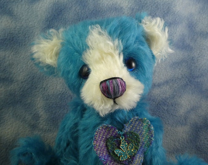 9" Adorable Luxury Mohair & Harris Tweed Artist Bear *Bramber Bears *Tarquin* OOAK