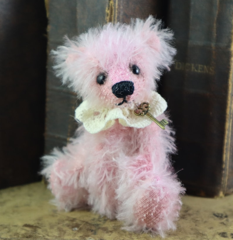 Complete Kit to make your own 5 Jointed Bear 'Rosa' Bramber Bears Hand dyed Mohair zdjęcie 10