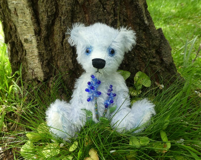 Elowen 8" OOAK Ombre dyed Bluebell Woods Mohair Artist Bear by Bramber Bears