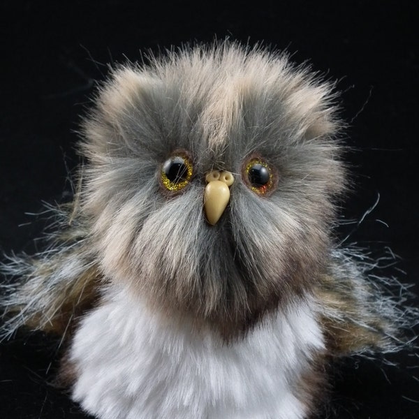 Orion Owlet Mini 3" Soft Sculpture Artist Baby Owl OOAK by Bramber Bears introductory offer