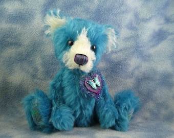 7.5" Adorable Luxury Mohair & Harris Tweed Artist Bear *Bramber Bears *Gideon* OOAK