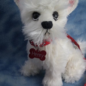 Custom made West Highland White 9 Mohair Dog Soft Sculpture Artist Bear Bramber Bears commission image 7