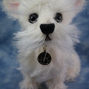 Custom made West Highland White 9 Mohair Dog Soft Sculpture Artist Bear Bramber Bears commission image 3