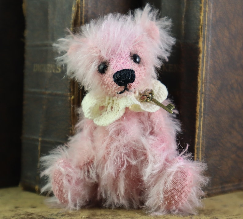 Complete Kit to make your own 5 Jointed Bear 'Rosa' Bramber Bears Hand dyed Mohair zdjęcie 1