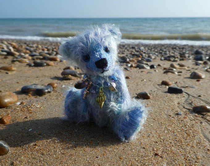 4.5" Sweet Little Miniature Mohair Artist Sea Bear *Bramber Bears *Mara* OOAK
