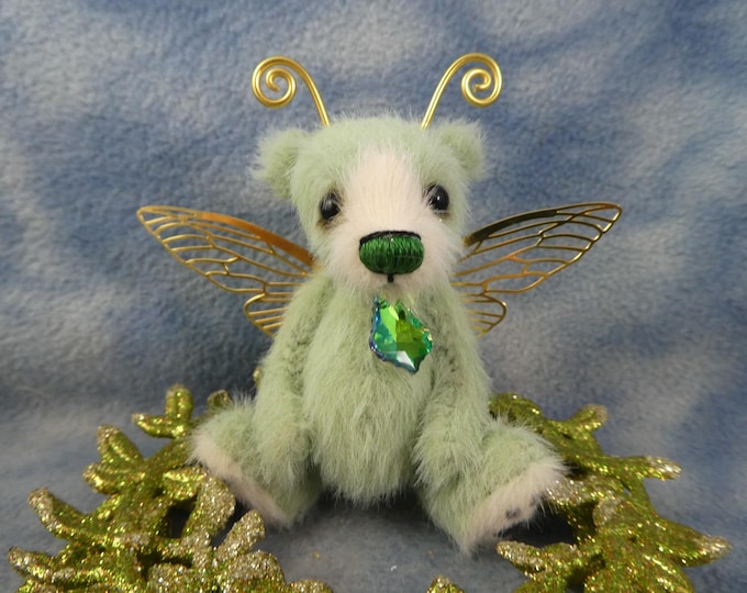 3" Beautiful Tiny Miniature Artist Fairy Bear * Bramber Bears * Aspen
