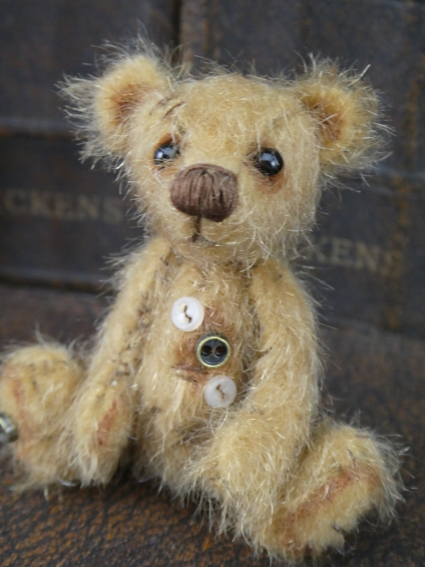2 Teeny Tiny Micro Miniature Artist Vintage Style Bear * Bramber Bears ...