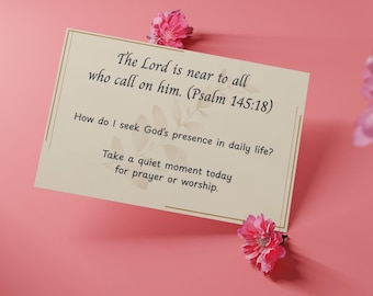 Bible Study Cards Christian Scripture Devotional Cards Printable Faith Quiet Time Journal Encouragement Digital Download Inspiration