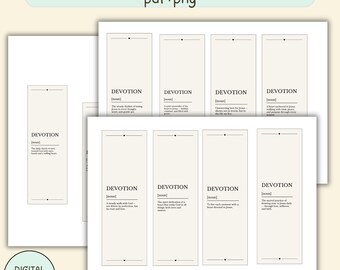 Christian Bookmark Set Printable PDF and PNG Digital Download Bible Verse Bookmarks for Bible Study Gift for Christian Reader