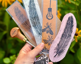 Linocut Bookmarks