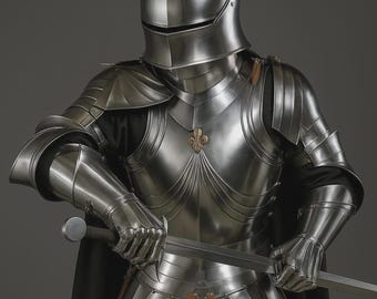 Gothic Suit of Armor: Wearable 15th Century Medieval Knight Steel Cosplay