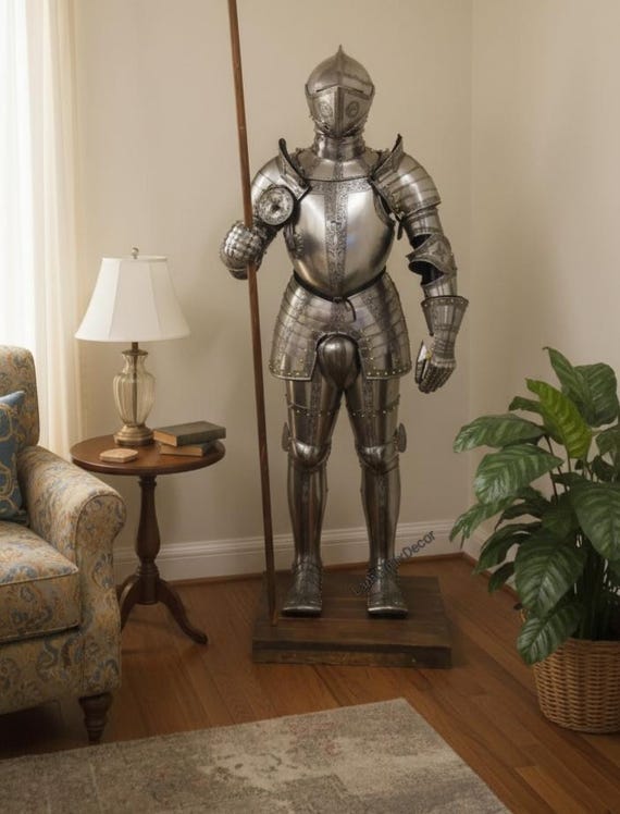 Hand Forged Medieval Full Armor Suit: Wearable Knight Costume, LARP