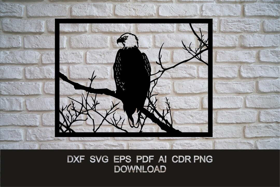 Eagle SVG DXF Cut File | Laser CNC Plasma Waterjet Vector Design | Png ...