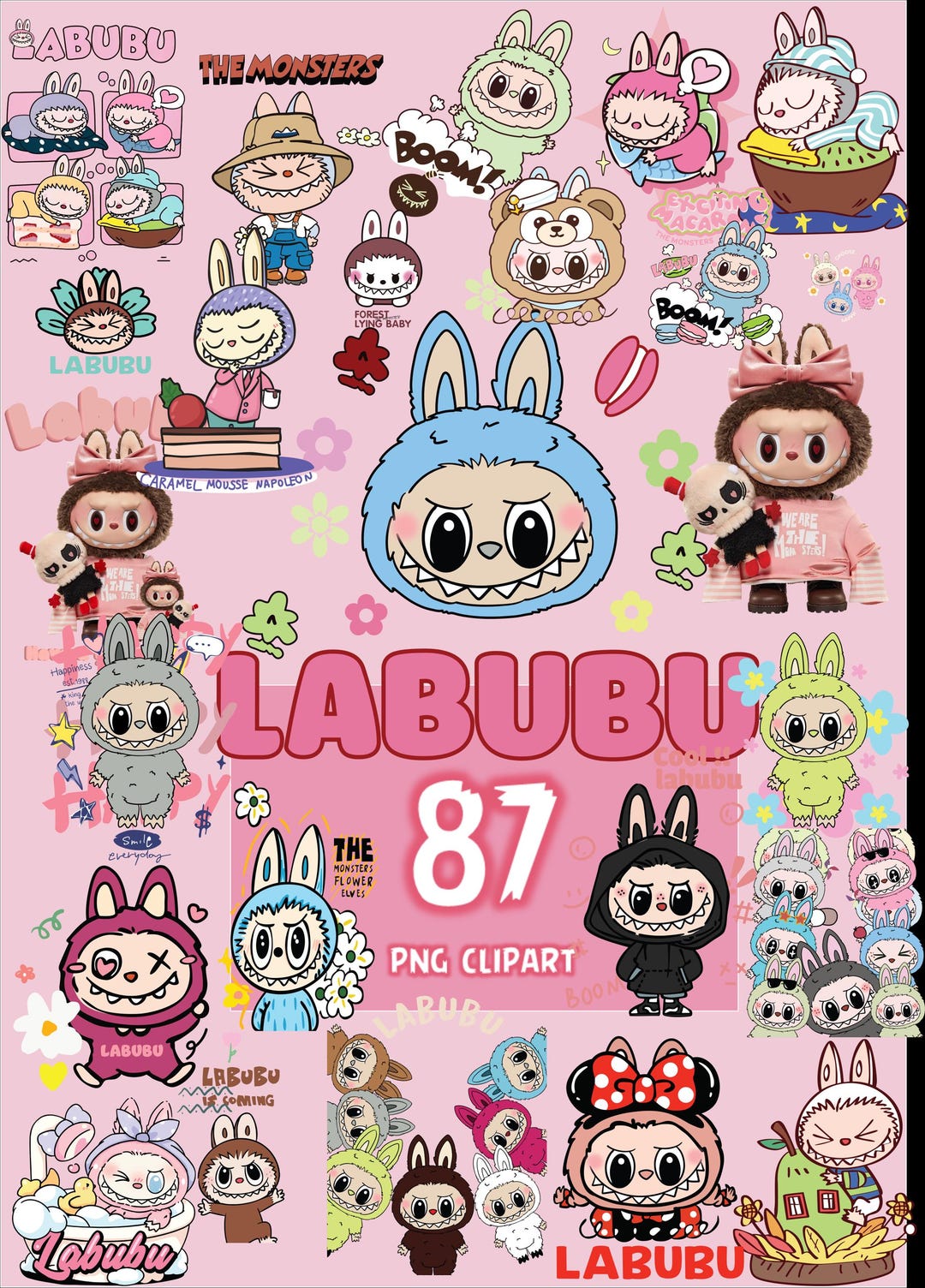 Labou Pg Imagens PNG De Labubu, Pacote De Arquivos Digitais Vetoriais De Labubu ...