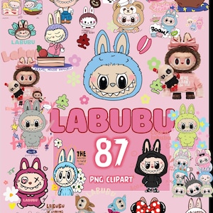 PNG-Bilder von Labubu, Pacote de Arquivos Digitais Vetoriais von Labubu, Sublimation, Pacote von Labubu mit Super Monster Monstern