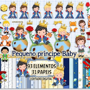 The Little Prince Clipart, Little Prince PNG, The Little Prince Birthday, The Little Prince Digital Paper, The Little Prince sublimation