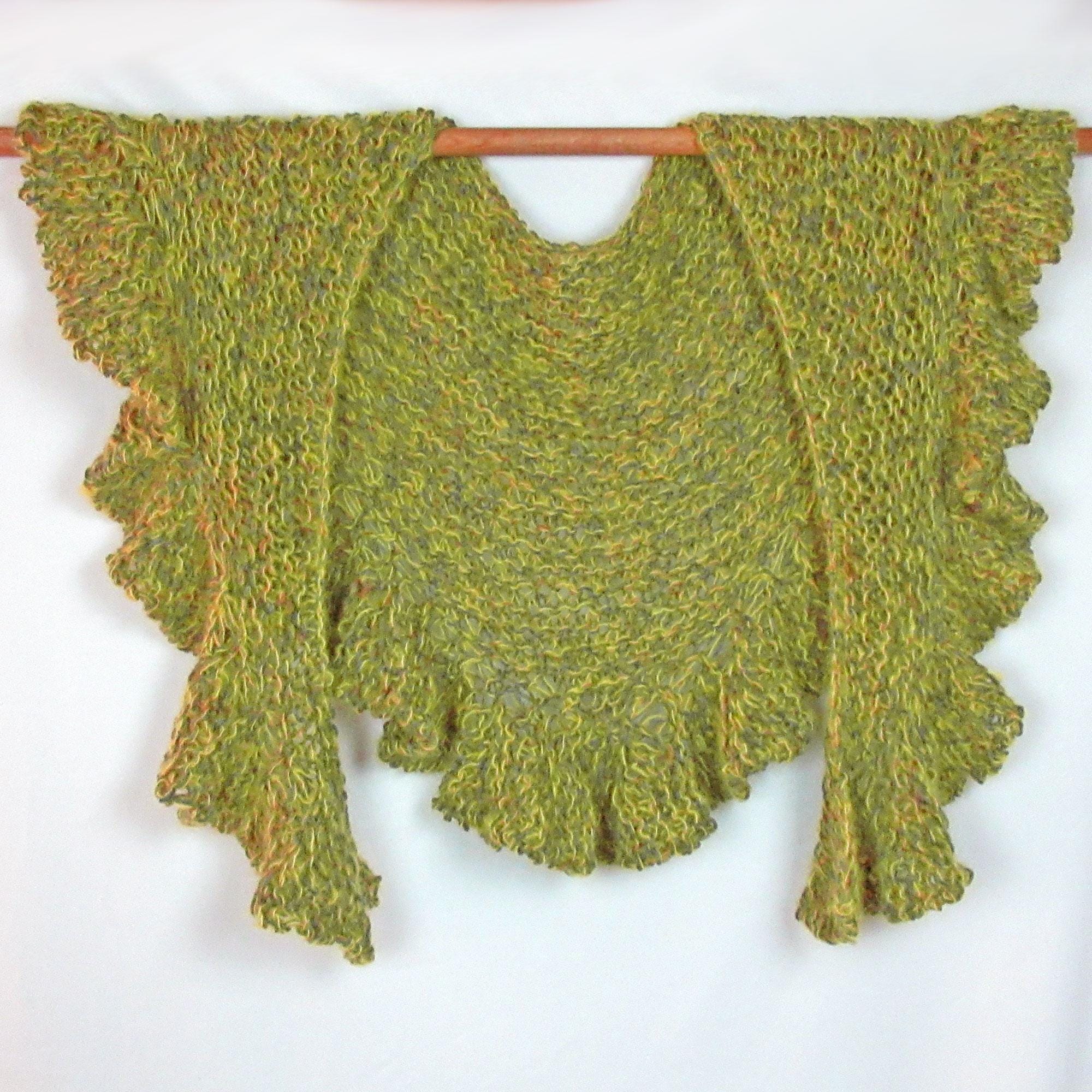 Shawl Ruffle Ruffled Edge Shawl Knitting Pattern: Short Row Shaping (PDF Pattern) - Etsy