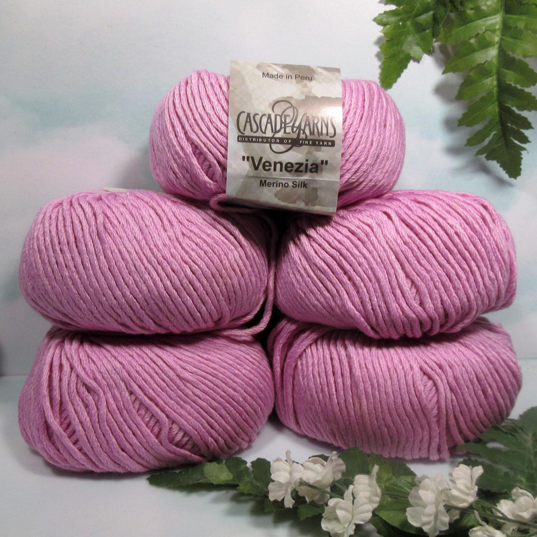 Cascade Yarns Venezia, Merino Wool and Silk Blend Yarn, Bulky Weight ...
