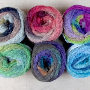 Berroco Aero Yarn: Self Striping Alpaca Blend, Bulky Weight