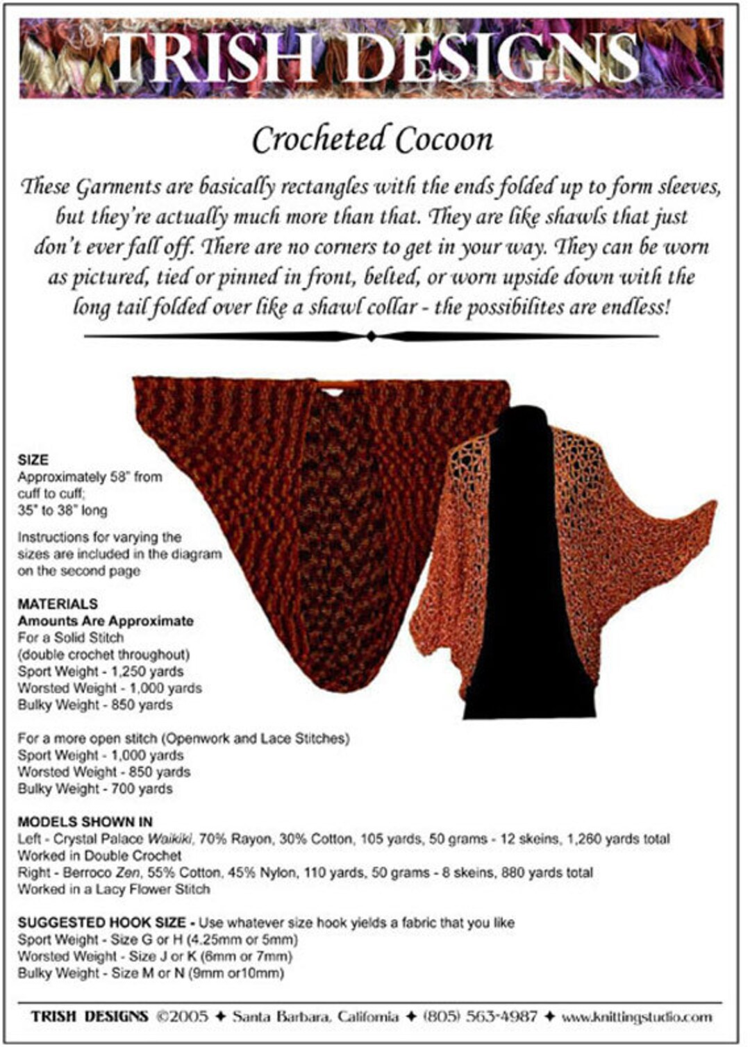 Hand Crochet Pattern Cocoon Jacket Crochet Pattern PDF Etsy
