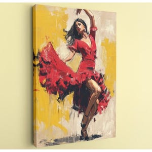 Flamenco Dancer Canvas Print: Passionate Spanish Dance Wall Art