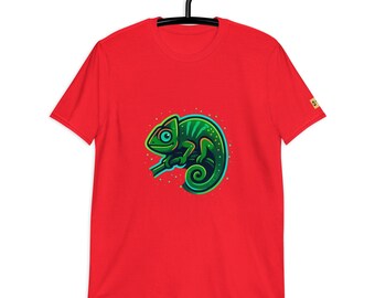 Maglietta Neon Chameleon: maglietta grafica Cyberpunk Color Shift