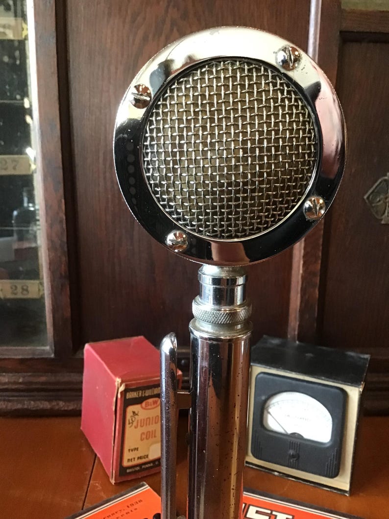 Vintage Astatic Model NO D-104 Microphone Chrome Plated Microphone From ...