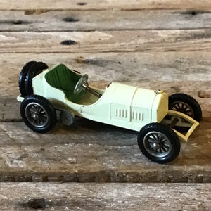 Lesney number 10, 1908 GP Mercedes toy car in great shape, free spinning wheels