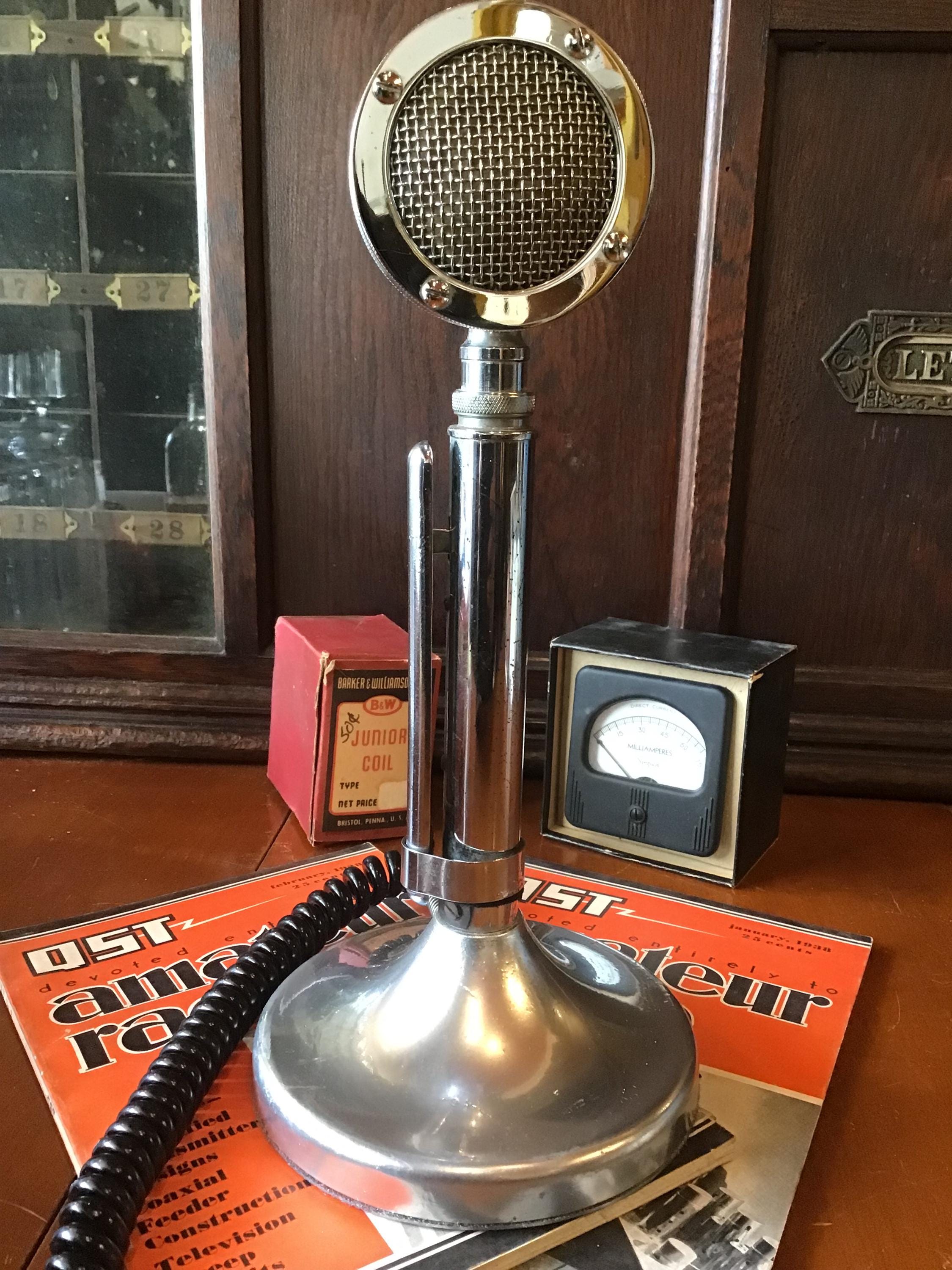 Vintage Astatic Model NO D-104 Microphone Chrome Plated Microphone From ...
