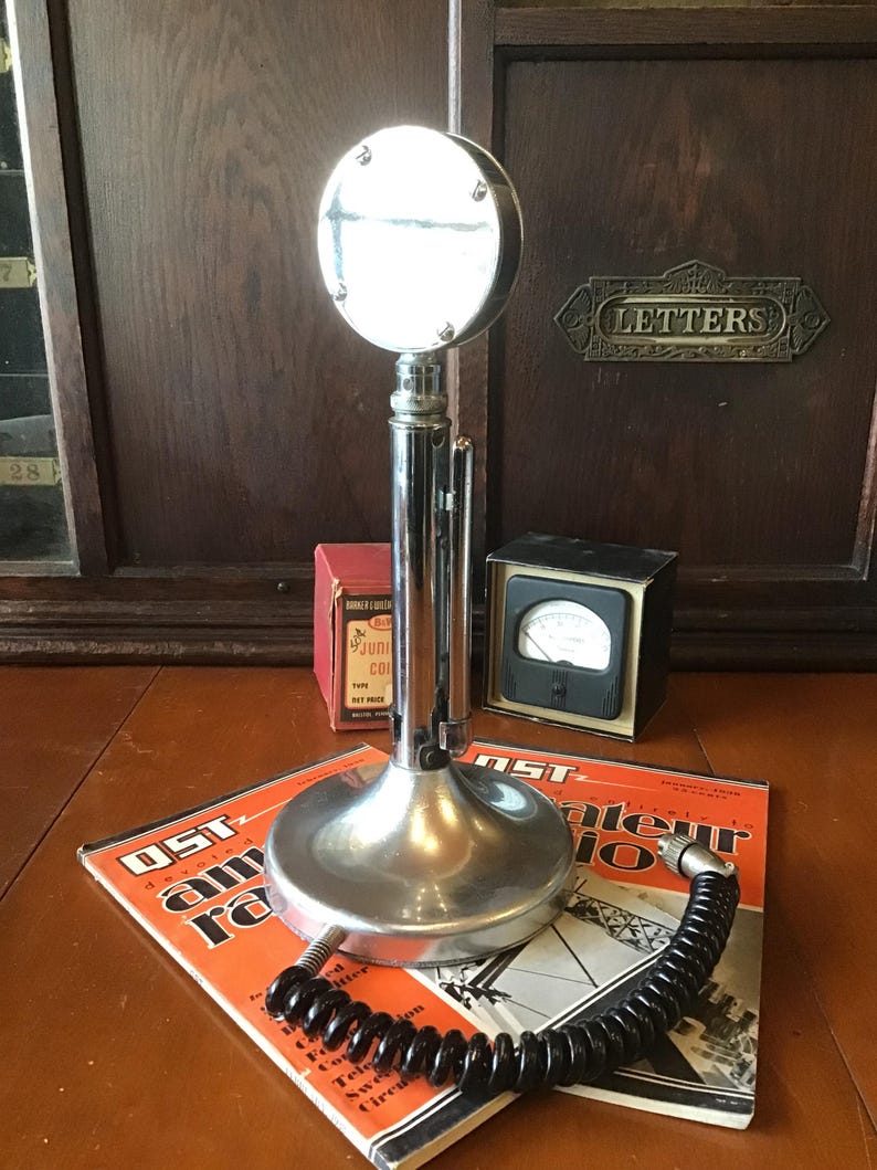 Vintage Astatic Model NO D-104 Microphone Chrome Plated Microphone From ...