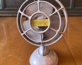 Vintage Zero Electric Fan by Mcgraw Edison Company, Blue and