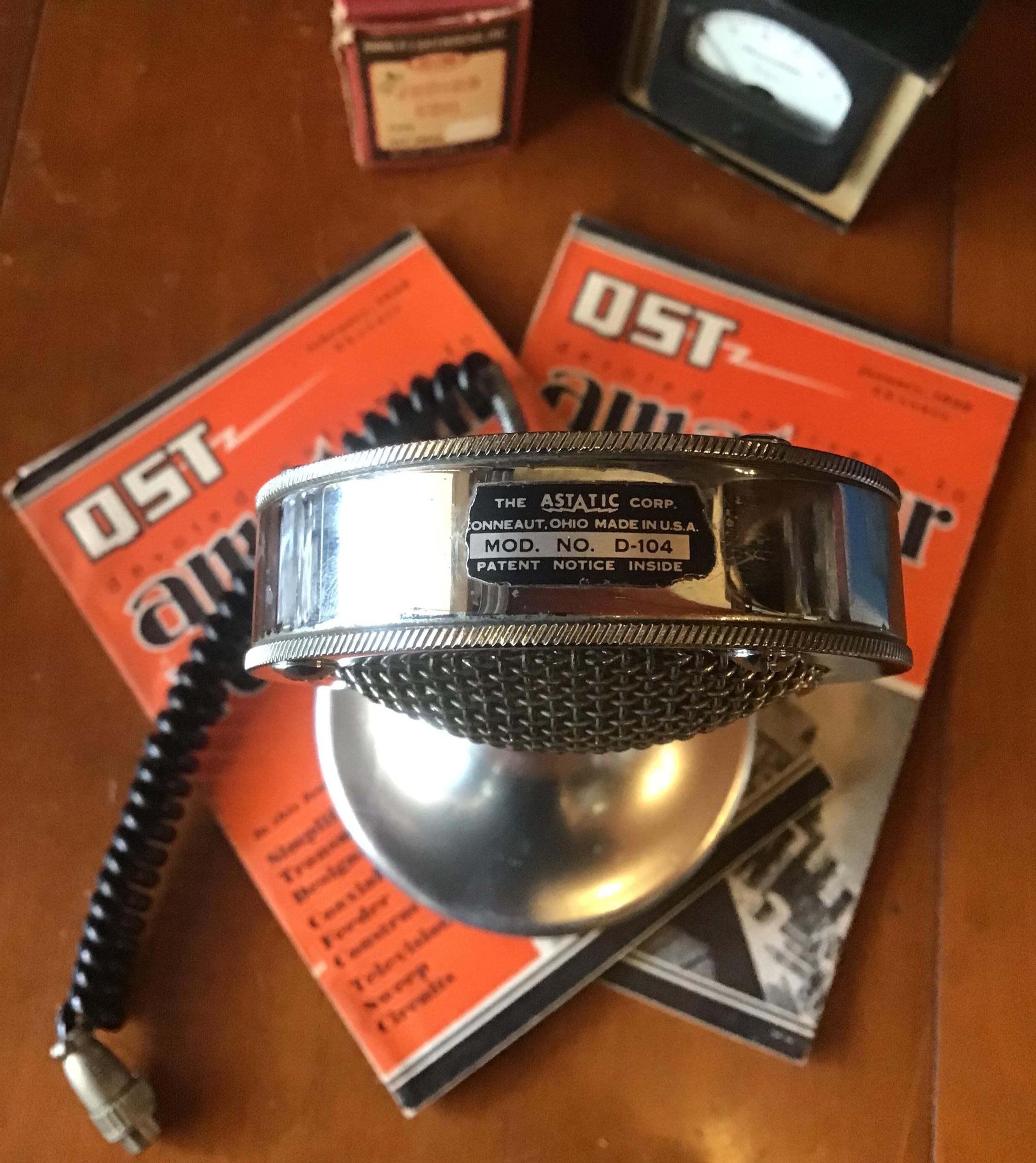Vintage Astatic Model NO D-104 Microphone Chrome Plated Microphone From ...