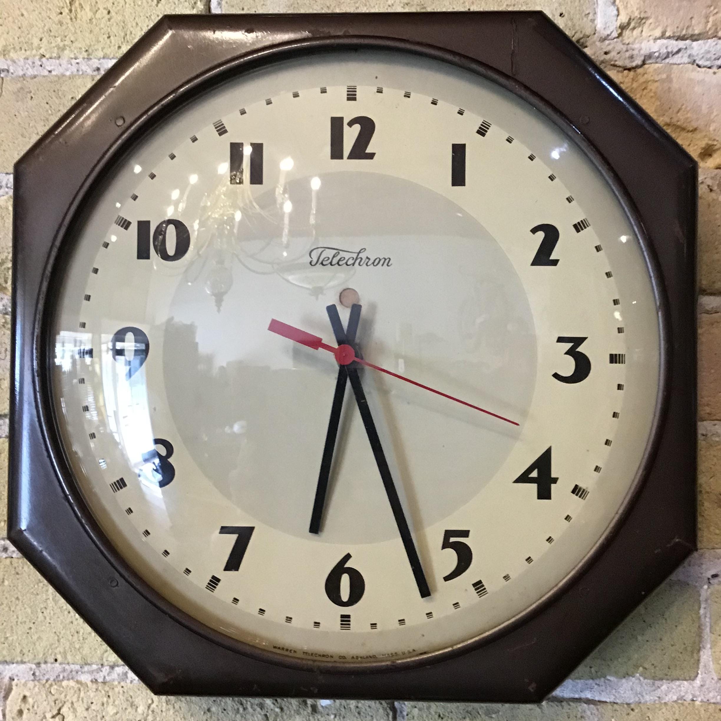 Vintage Telechron Wall Clock - Etsy